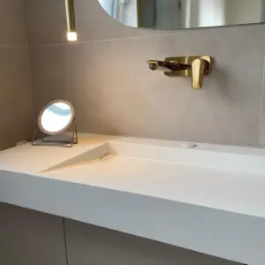 Modernes Badezimmer Waschtisch Armatur Badsanierung durch WärmeFix Haustechnik Marl und Umgebung