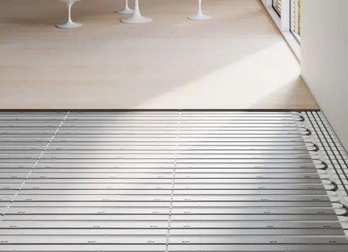 Fußbodenheizung als Niedertemperatur Heizsystem im Neubau