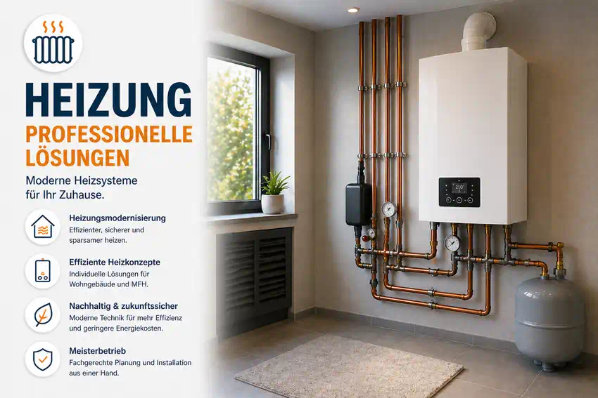 Heizungsmodernisierung in Marl durch WärmeFix – modernes Heizsystem mit Leitungen und Wärmeerzeuger