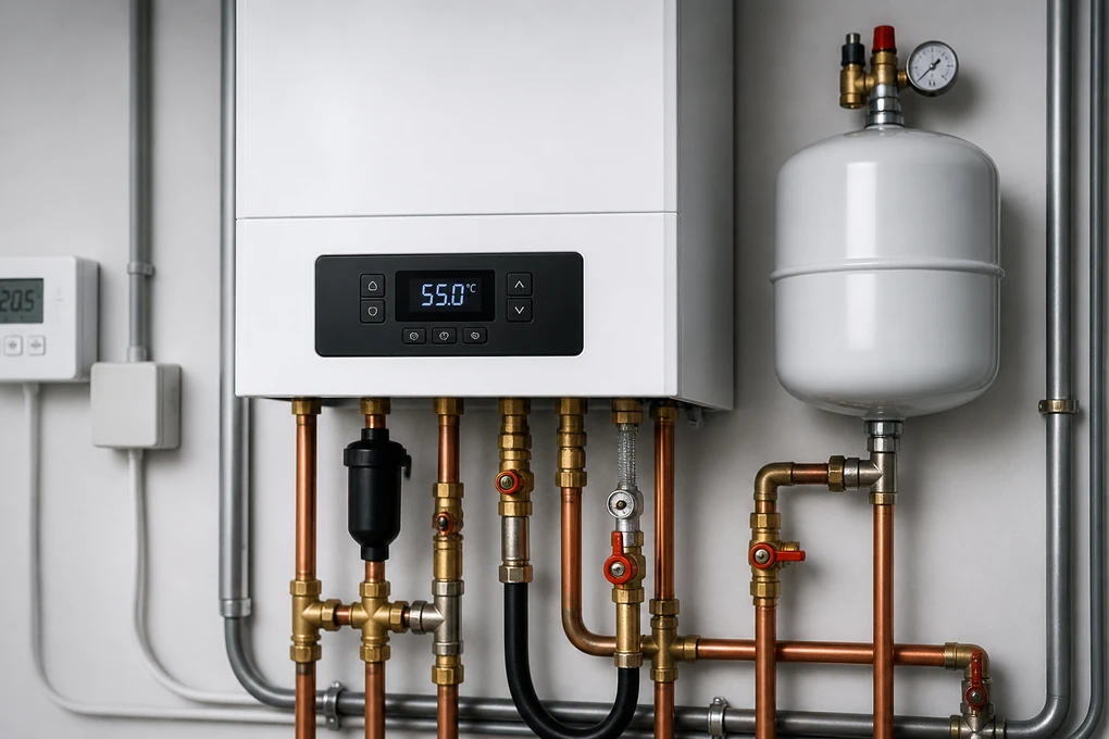 Heizungsanlage Service und Reparatur in Marl – moderne Gastherme im Bestand