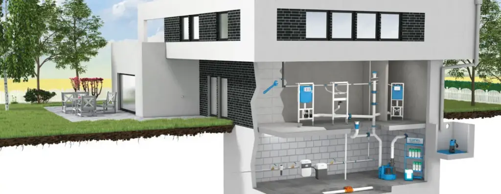 Sanitärinstallation Haus Wasserleitung Techniksystem durch WärmeFix Haustechnik Marl und Umgebung