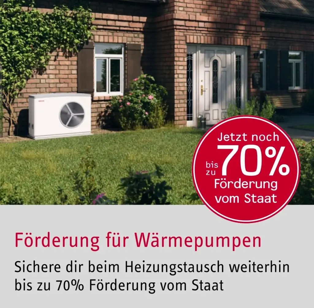 Wärmepumpe Einfamilienhaus Förderung Heizung Austausch durch WärmeFix Haustechnik Marl und Umgebung