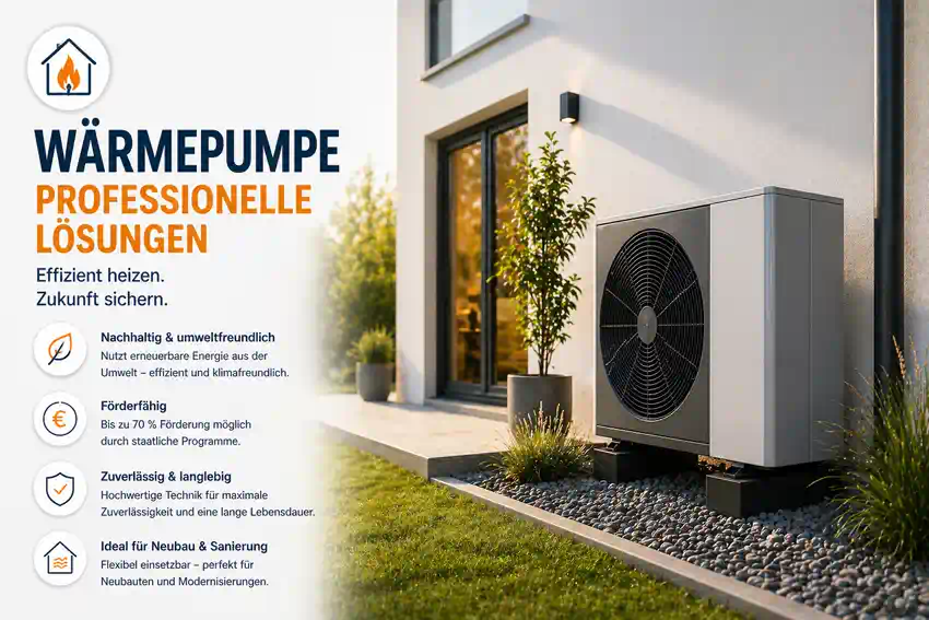 Wärmepumpe in Marl durch WärmeFix installiert – modernes Außengerät an Wohngebäude im Bestand